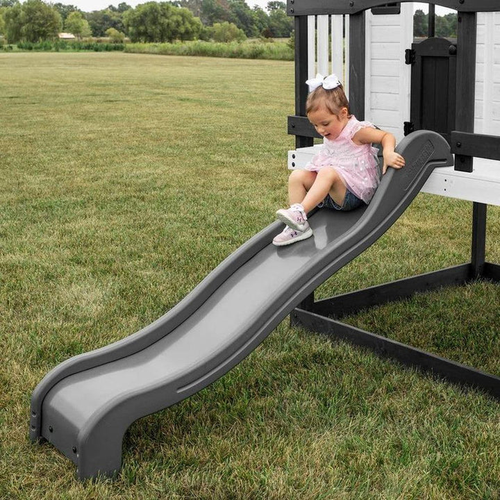 Sweetwater Heights Elevated Playhouse with Wave Slide, Wrap-Around Deck & Kitchen | Weight- 105.69 Kg (2-10 Years)