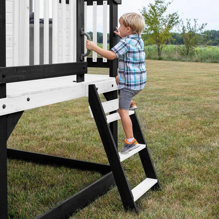 Sweetwater Heights Elevated Playhouse with Wave Slide, Wrap-Around Deck & Kitchen | Weight- 105.69 Kg (2-10 Years)
