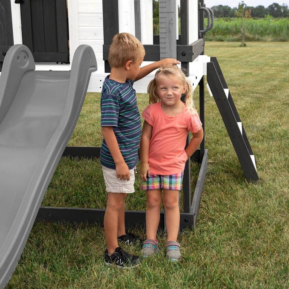 Sweetwater Heights Elevated Playhouse with Wave Slide, Wrap-Around Deck & Kitchen | Weight- 105.69 Kg (2-10 Years)