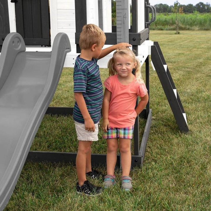 Sweetwater Heights Elevated Playhouse with Wave Slide, Wrap-Around Deck & Kitchen | Weight- 105.69 Kg (2-10 Years)