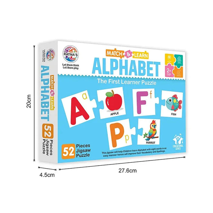 Ratna's Alphabet Jigsaw Puzzle – Match & Learn I 52 Pieces