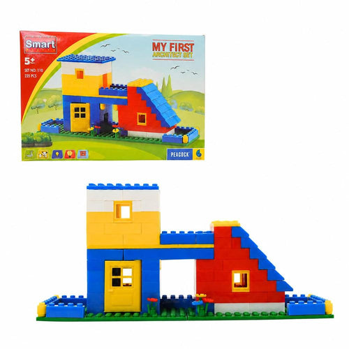 Peacock Toys & Games 235 Pieces Construction & Building Block House Architect Game