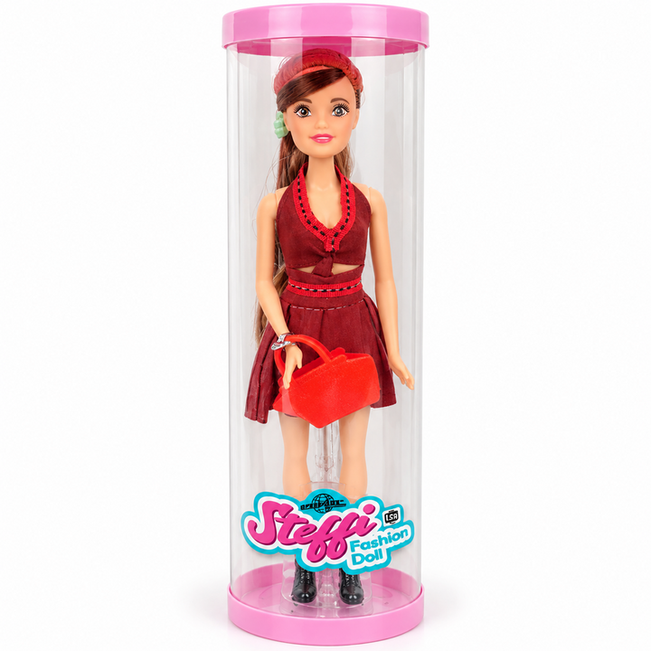 SpeedAge Steffi Fashion Doll with Stylish Outfit & Handbag | Trendy Dress Up Doll for Girls | Pretend Play Toy for Kids