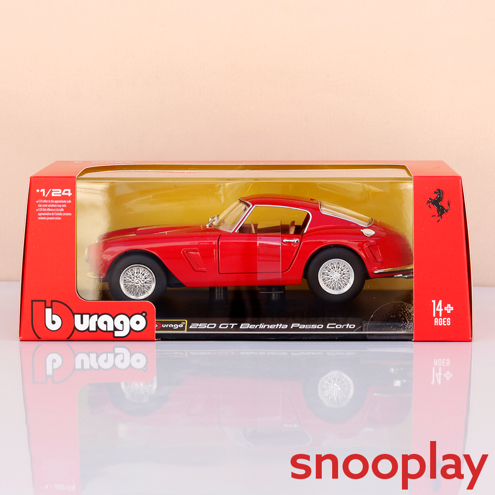 Bburago Original Ferrari 250 GT Berlin1:etta Passo Corto Licensed Diecast Car | 1:24 Scale (14 Years till Grown Ups)