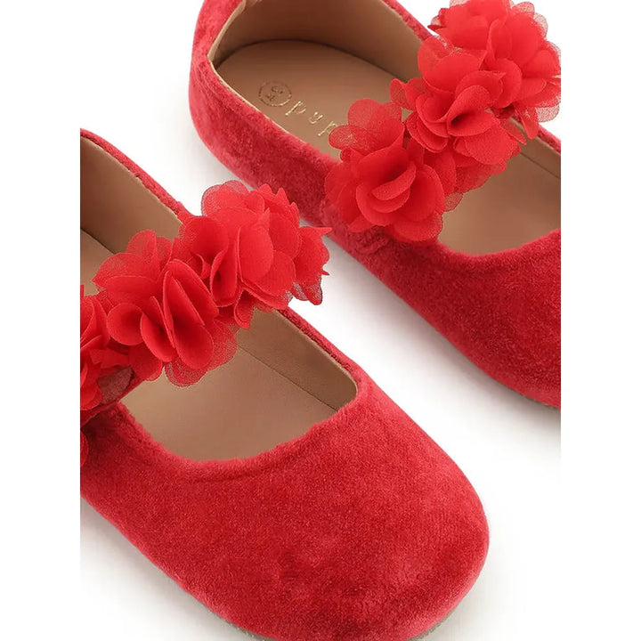 Baby Doe Red Blossom Ballerina Shoe