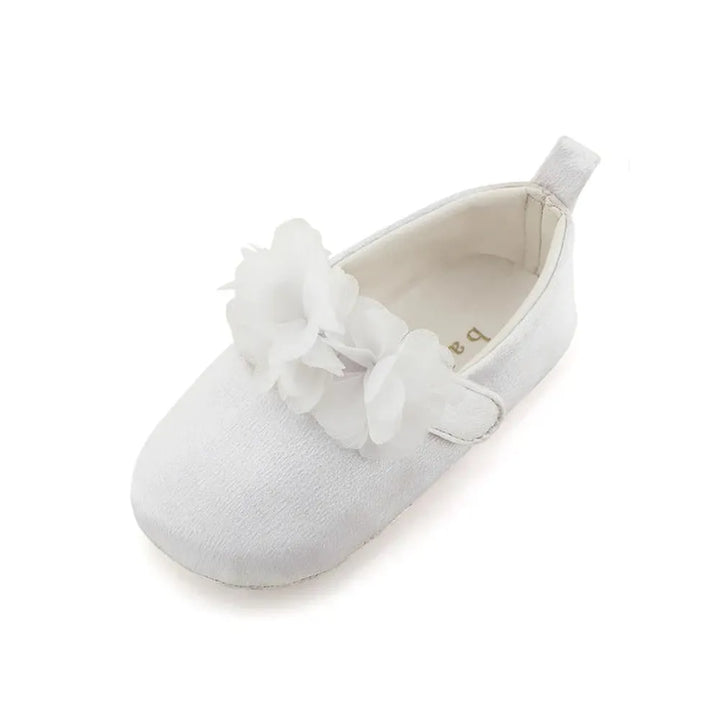 Baby Doe White Blossom Ballerina Prewalker Sandals
