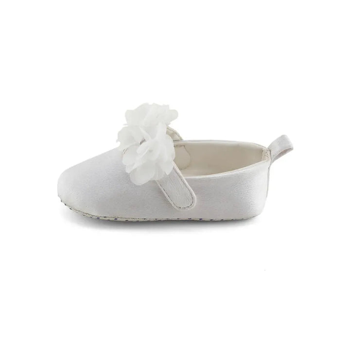 Baby Doe White Blossom Ballerina Prewalker Sandals
