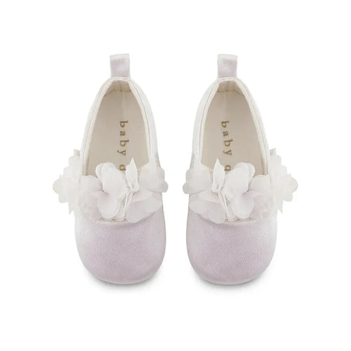 Baby Doe White Blossom Ballerina Prewalker Sandals