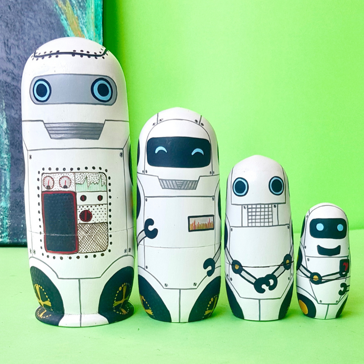 Robo Cob Play Dolls Set (Set of 4)