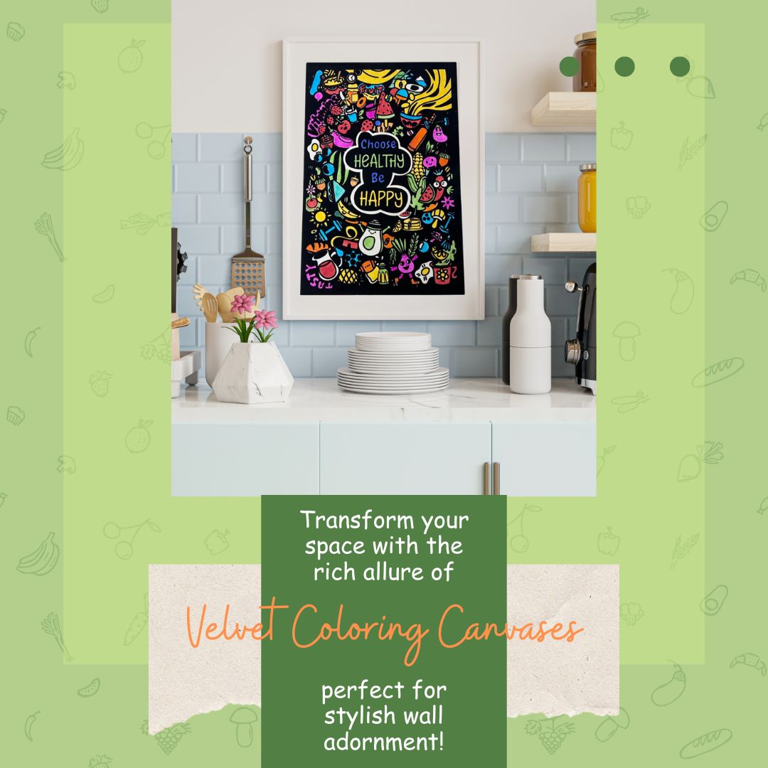 Velvet Colouring Posters for Young Adults/Grown-ups | Colourful Health
