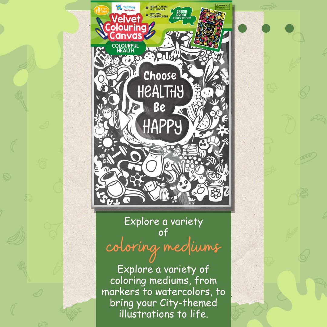 Velvet Colouring Posters for Young Adults/Grown-ups | Colourful Health