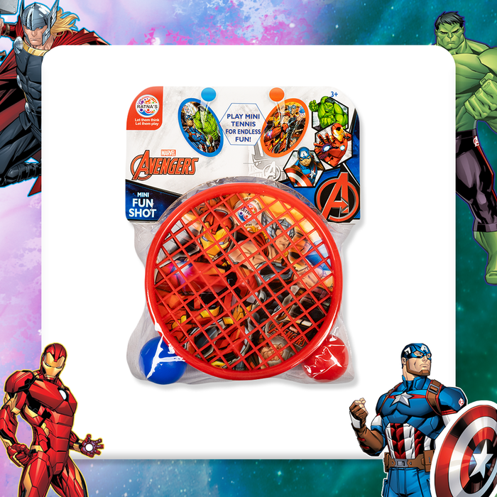 Return Gifts (Pack of 3,5,12) Marvel Avengers Mini Fun shot hand tennis for kids