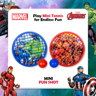 Return Gifts - Marvel Spiderman Mini Fun shot hand tennis for kids (Pack of 3,5,12)