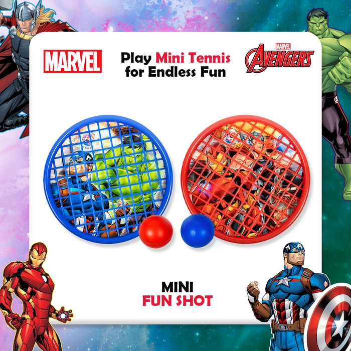 Return Gifts (Pack of 3,5,12) Marvel Avengers Mini Fun shot hand tennis for kids