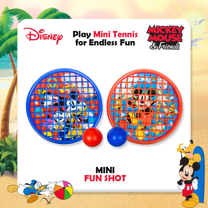 Return Gifts (Pack of 3,5,12) Disney Mickey & Friends Mini Fun Shot Hand Tennis for Kids