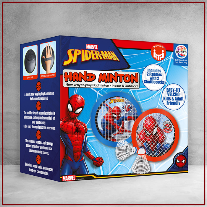 Return Gifts - Marvel Spiderman Handminton. New way to play badminton indoors & outdoors (Pack of 3,5,12)