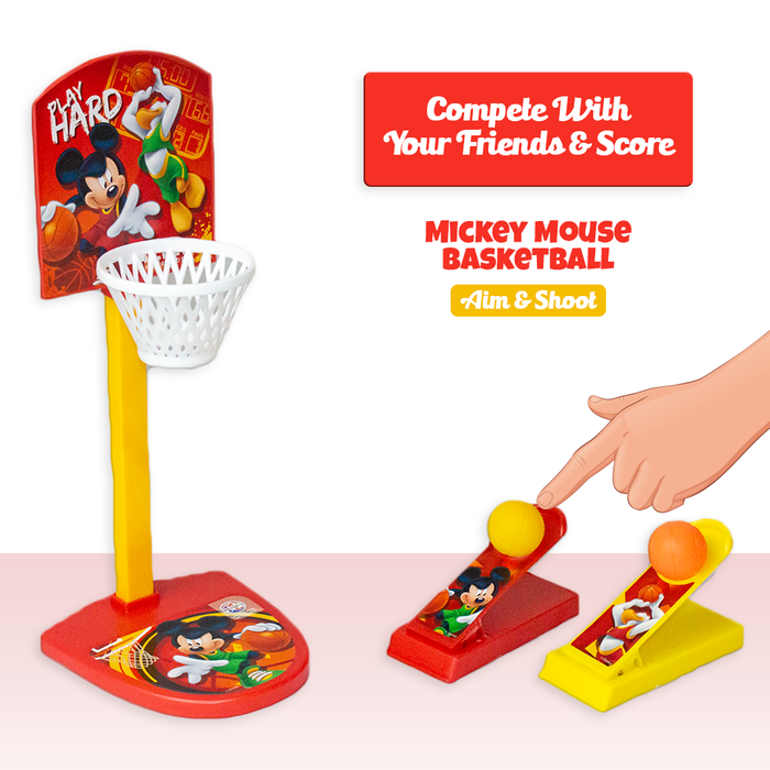 Return Gifts (Pack of 3,5,12) Disney Mickey & Friends Junior Basketball Action toy for kids