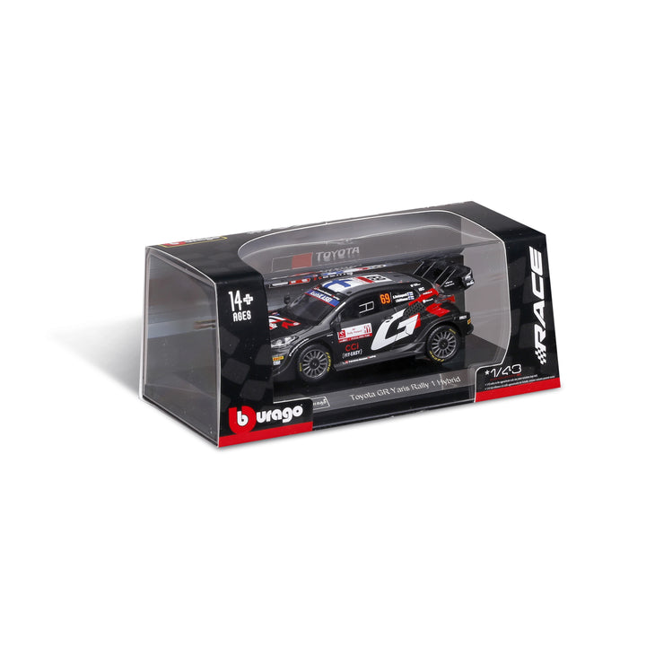 Bburago Original Toyota GR Yaris Rally 1 Hybrid Licensed Diecast Car | 1:43 Scale (14 Years till Grown Ups)