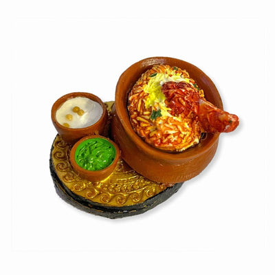 Chicken Biryani Fridge Magnet Miniature Food 3D Fridge Magnet