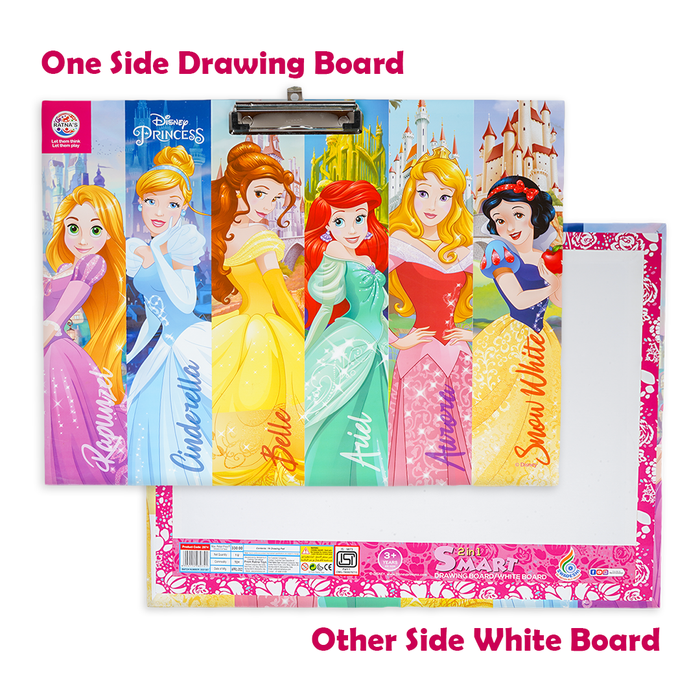 Disney Princess Jumbo Drawing Pad 2 in 1 with Write & Wipe Board on Bottom (Pack of 3,5,12) Return Gifts