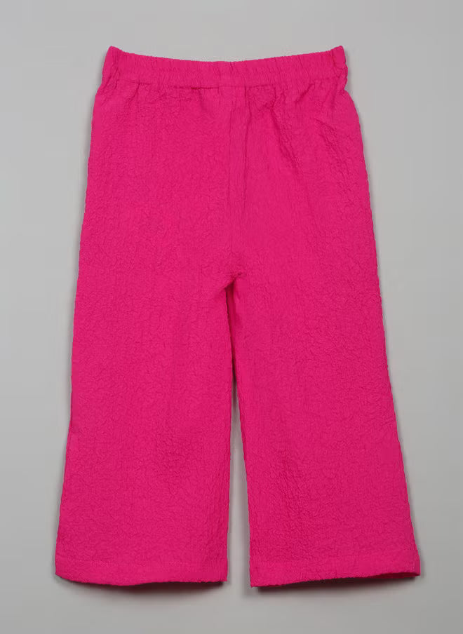 Saka Designs Ethnic Girls Pink Flare Pants