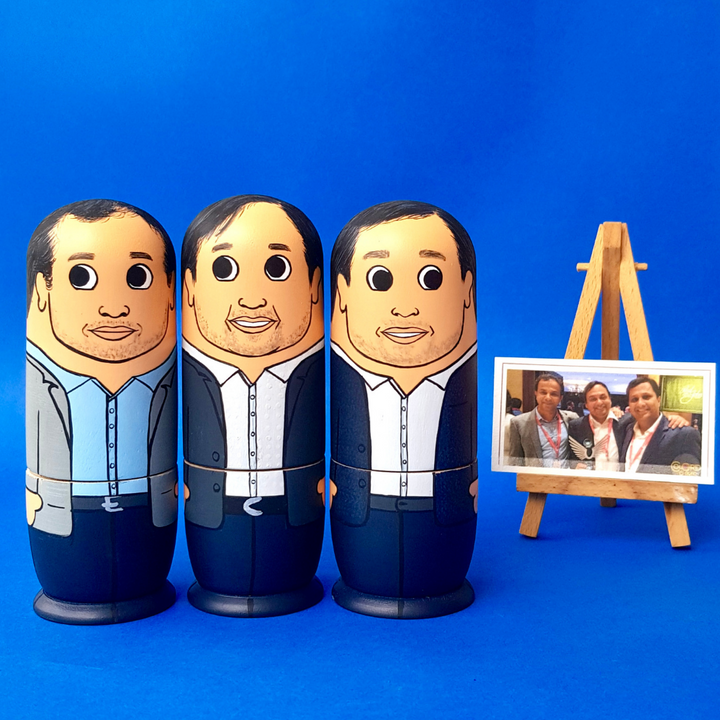 Personalised Wooden Companion Dolls (Set of 3) - COD Not Available