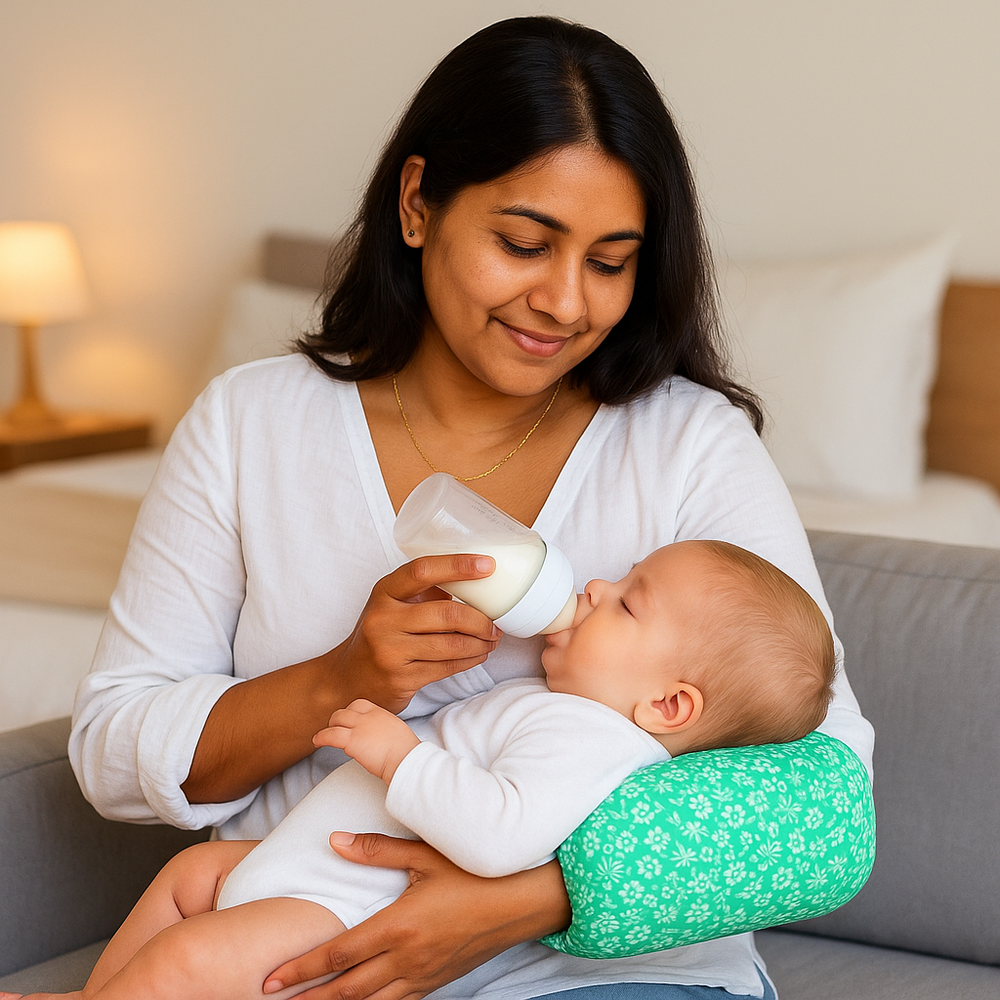 Zikku Arm Feeding Pillow for Mothers - Green