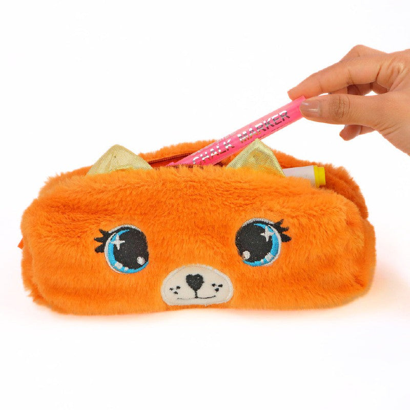 Fur Pencil Pouch for Kids (3-6 Years)