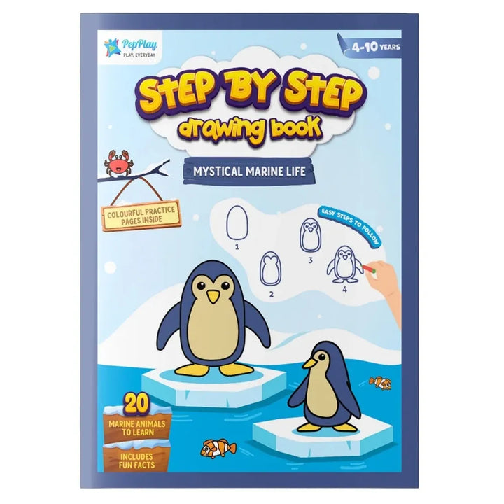 PepPlay Step by Step Drawing Book - Mystical Marine Life | Easy Drawing Practice for Kids