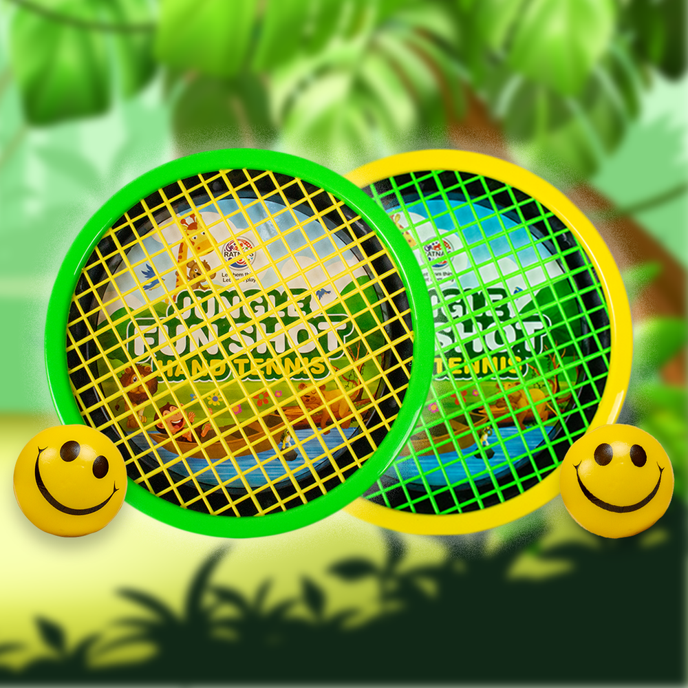 Return Gifts (Pack of 3,5,12) Jungle Fun Shot Hand Tennis