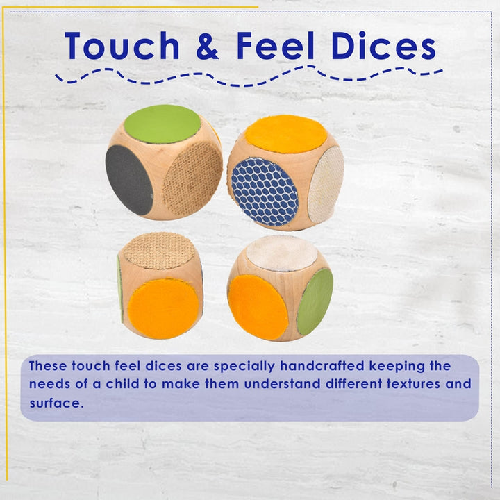 Learnings Touch Feel Dice Skill Developmental Kids Learning Toy for 0.6 to 3 Year's Kid - for Gifting