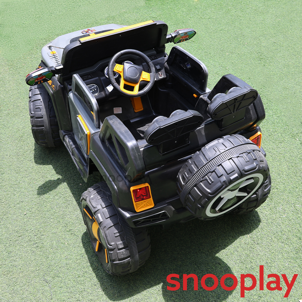 Don't Cry Toys Parental & Self Control | Battery Polrris Ride-On Jeep | Honk, Music, Light, Bluetooth Connectivity (1.5-8 Years)