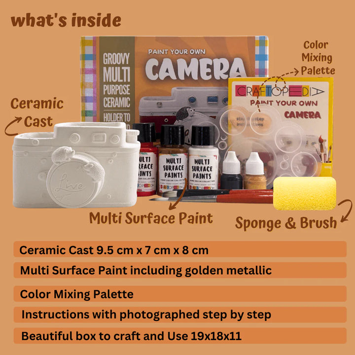 Craftopedia DIY Paint Your Own Retro Camera
