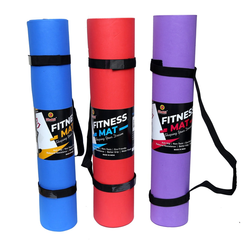 Eva Fitness Mat 4 MM (Assorted Colours)