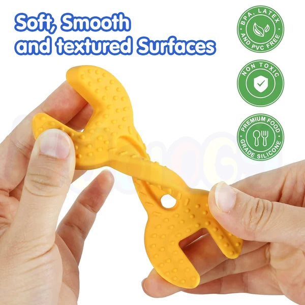 Kidology Silicone Baby Chew Teether Toy | Soft Sensory Teething Toy for Infants