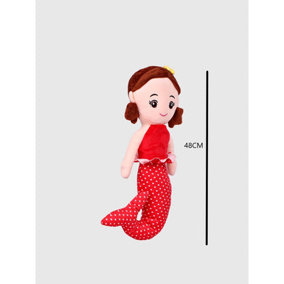 Red & Beige Mermaid Soft Toy