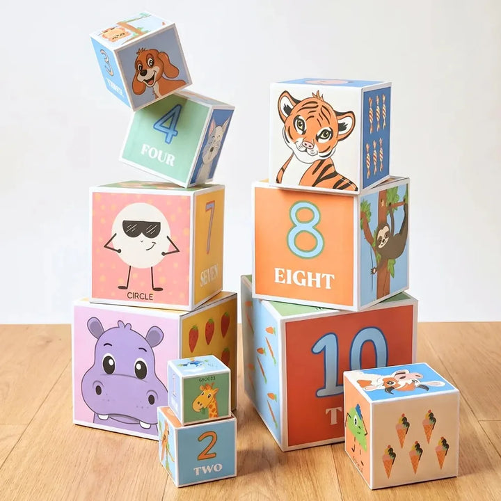 PepPlay Stacking & Nesting Cube | Early Learning Through Stacking Play
