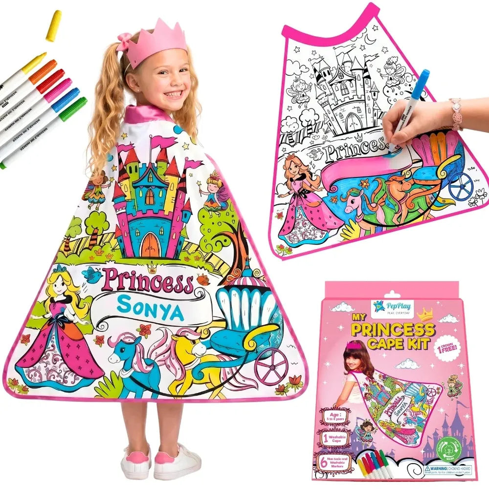 PepPlay My Princess Cape Kit | Colour, Wear & Pretend Play