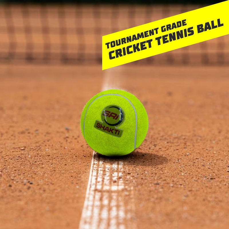 Shakti Cricket Tennis Ball | 6 Balls in a pack (Assorted Colours)