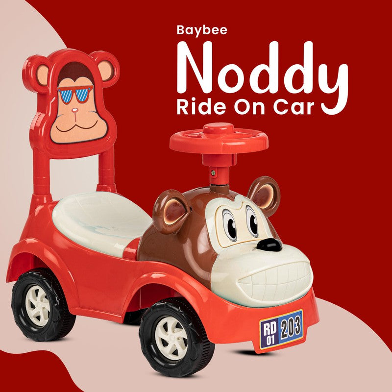 Noddy Ride on Baby Car for Kids, Baby Ride on Car with Music & Horn Button-Kids Ride On Push Car for Children | Ride on Toys Kids Baby Car | Ride on Car for Kids - COD Not Available