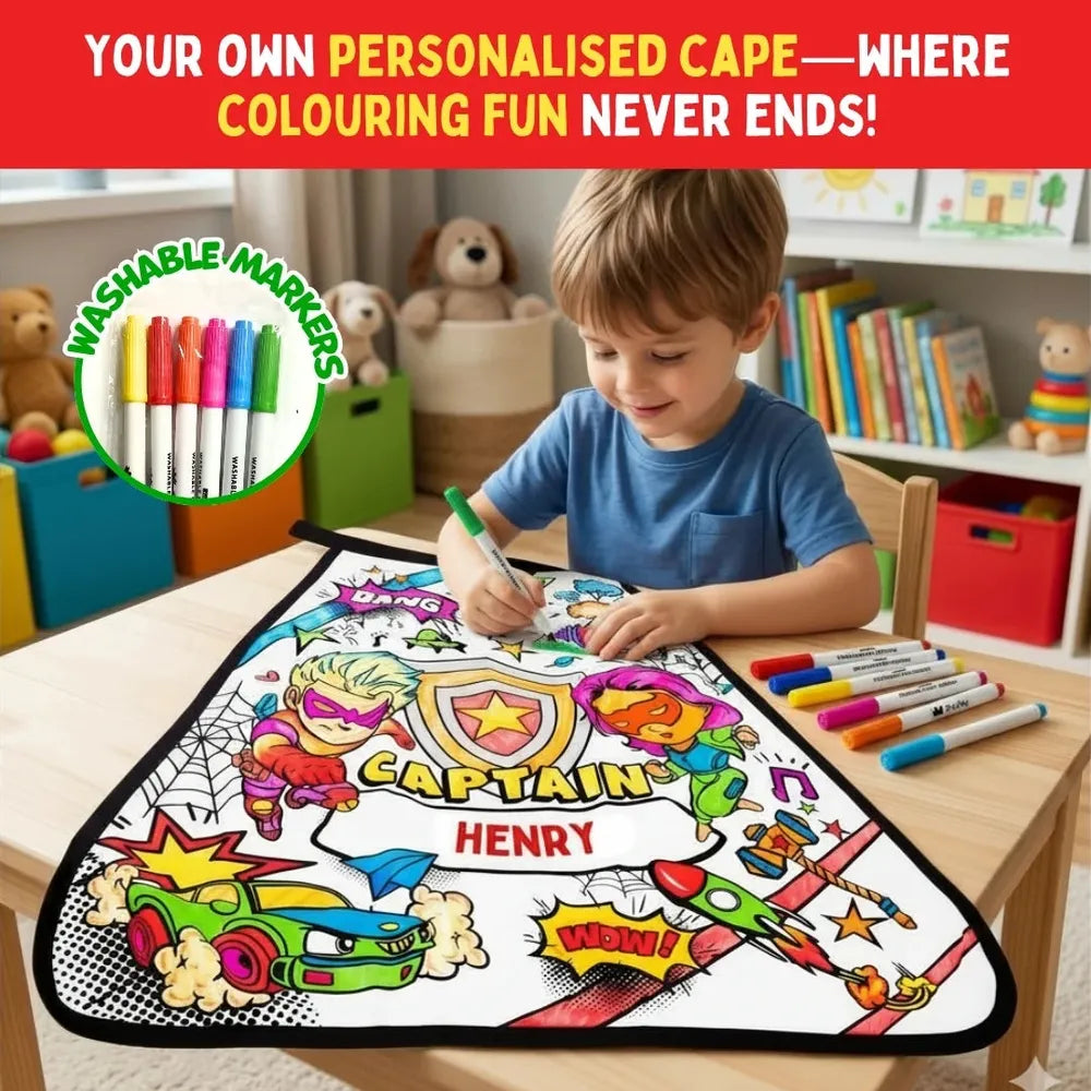 PepPlay Colour Your Superhero Cape | Colour, Wear & Pretend Play