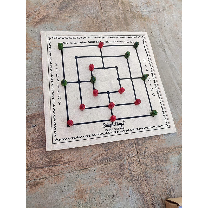 Daadi | Navakankari | Nine Men's Morris Indian Traditional Board Game