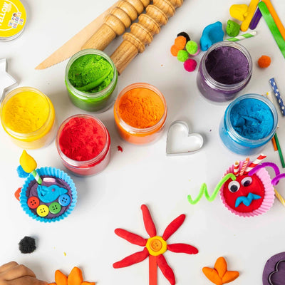 Playdough Fun Kit | Mini Clay Activity Box | 1 to 3 Years | Soft Scented Playdough