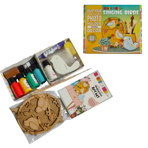 Craftopedia Paint Your Own Photo Holder - Singing Bird (6-10 Years)