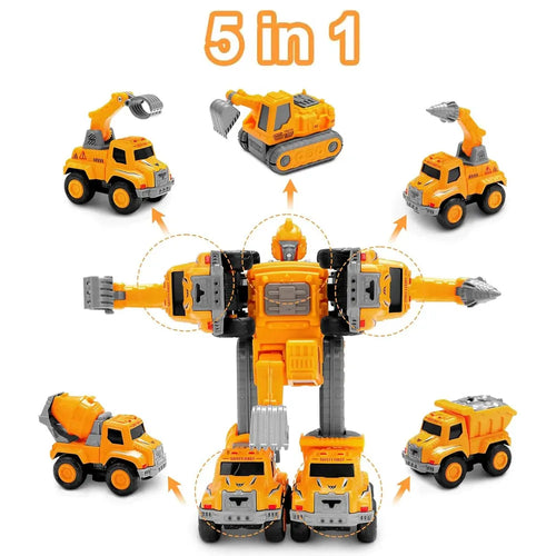 Kidology 5-in-1 Robot Transformer Toy Set