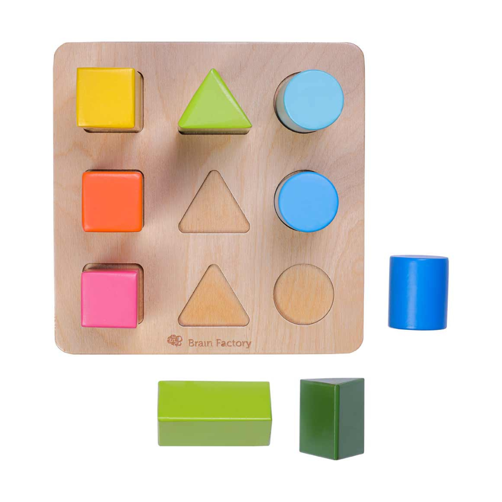 Shape Sorting Wooden Puzzle Toy (1-2 Years)