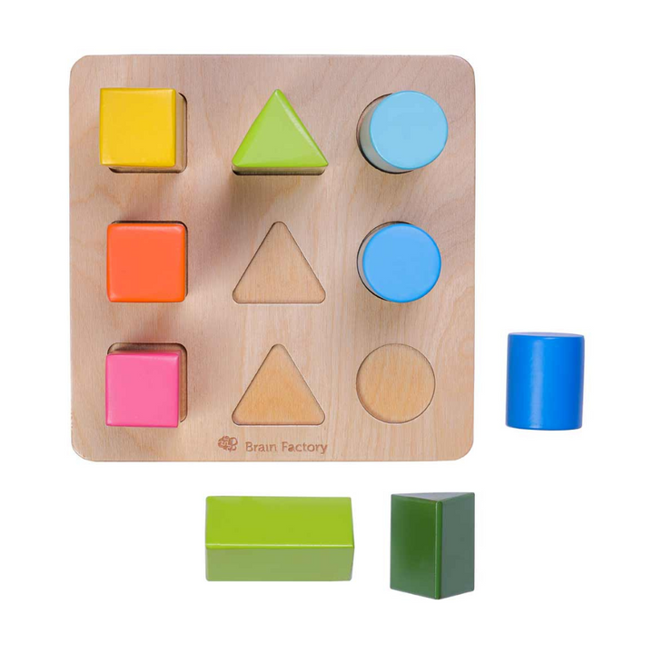 Shape Sorting Wooden Puzzle Toy (1-2 Years)