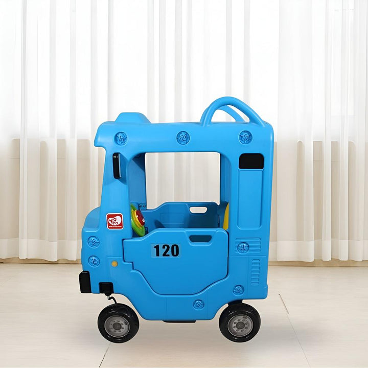 YAYA Bus Roof Top Car Ride On with Lights & Music (1.5-8 Years)