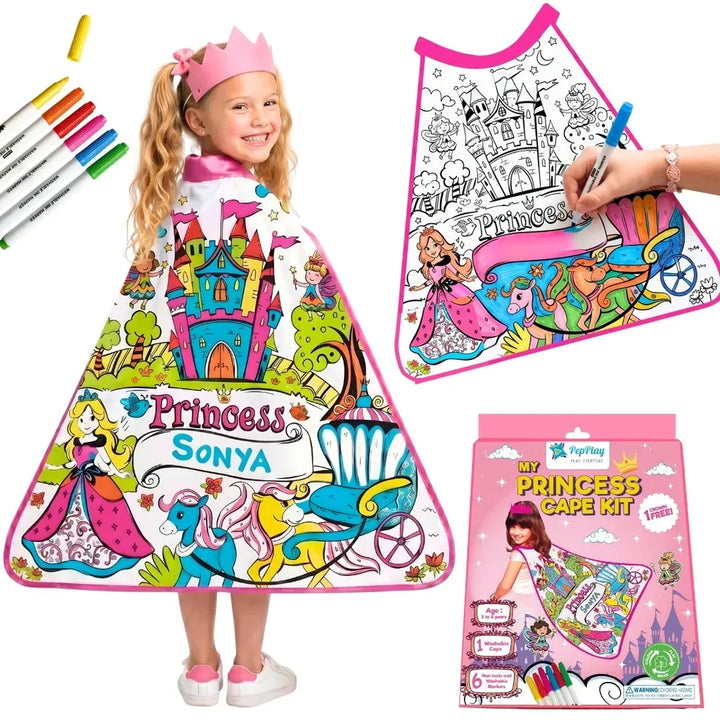 PepPlay My Princess Cape Kit | Colour, Wear & Pretend Play