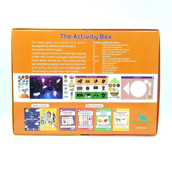 Kids Activity Box | 15 Sheets | Age 3+ | Learning and Educational Toy